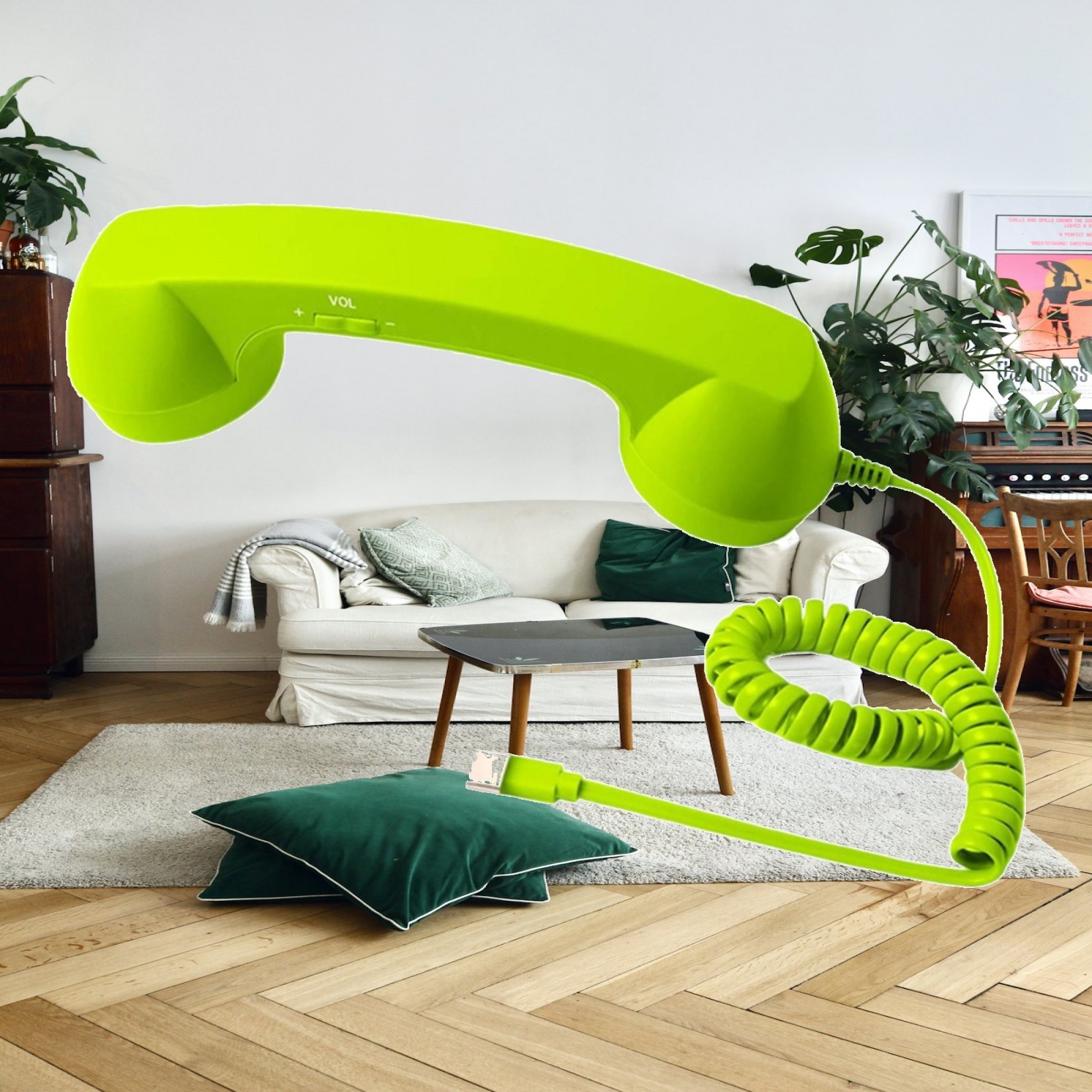 Retro Handset Phone - Retro Cell Phone Handset Plastic Material