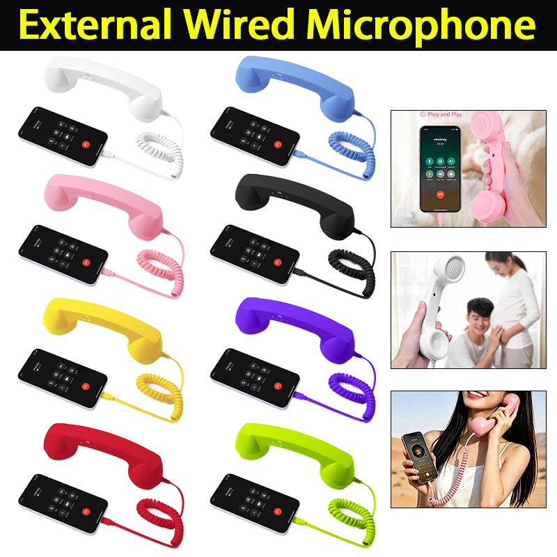 Retro Handset Phone - 3.5 mm / Type-C Retro Mobile