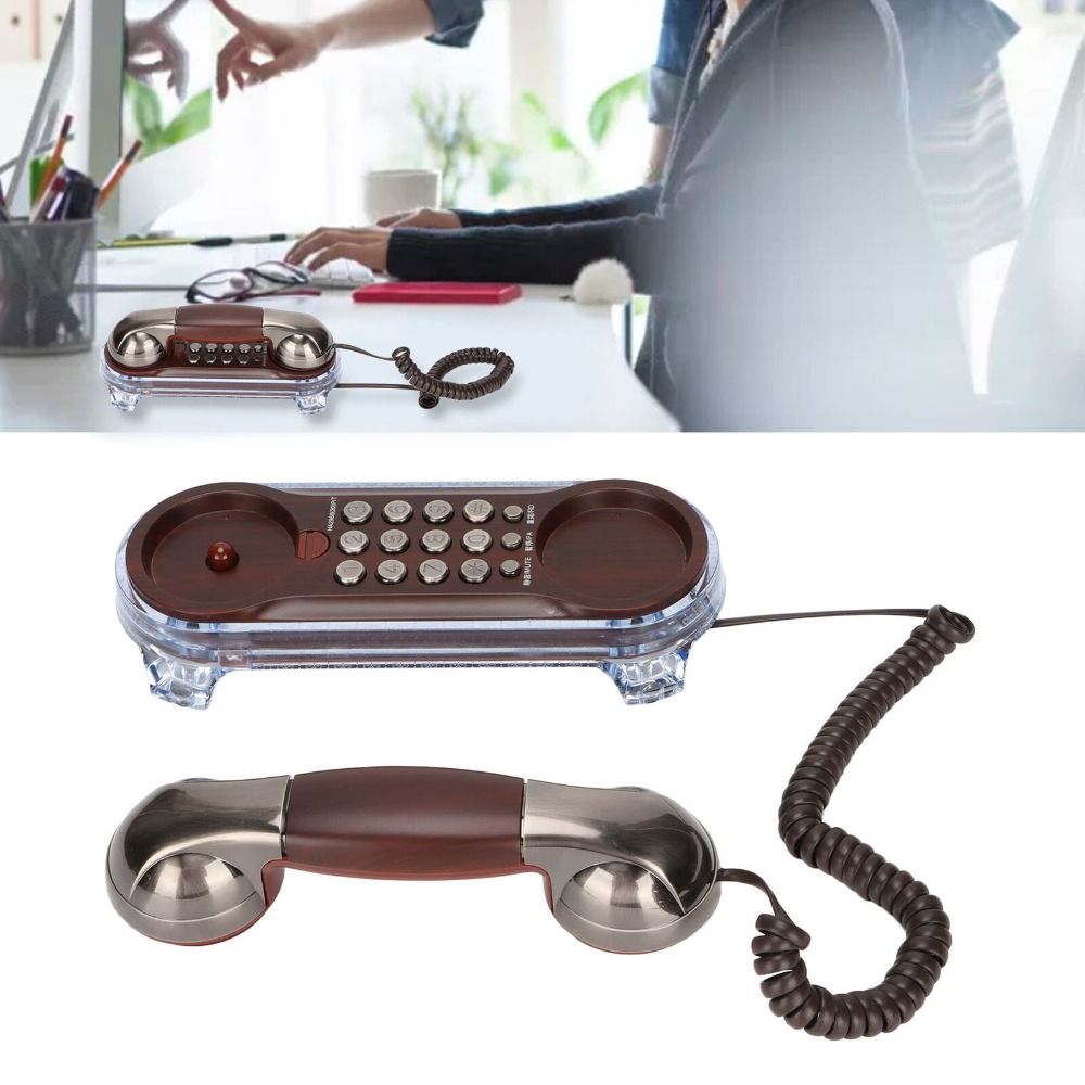 Retro Handset Phone - NEW Wall Mounted Wired Telephone Retro