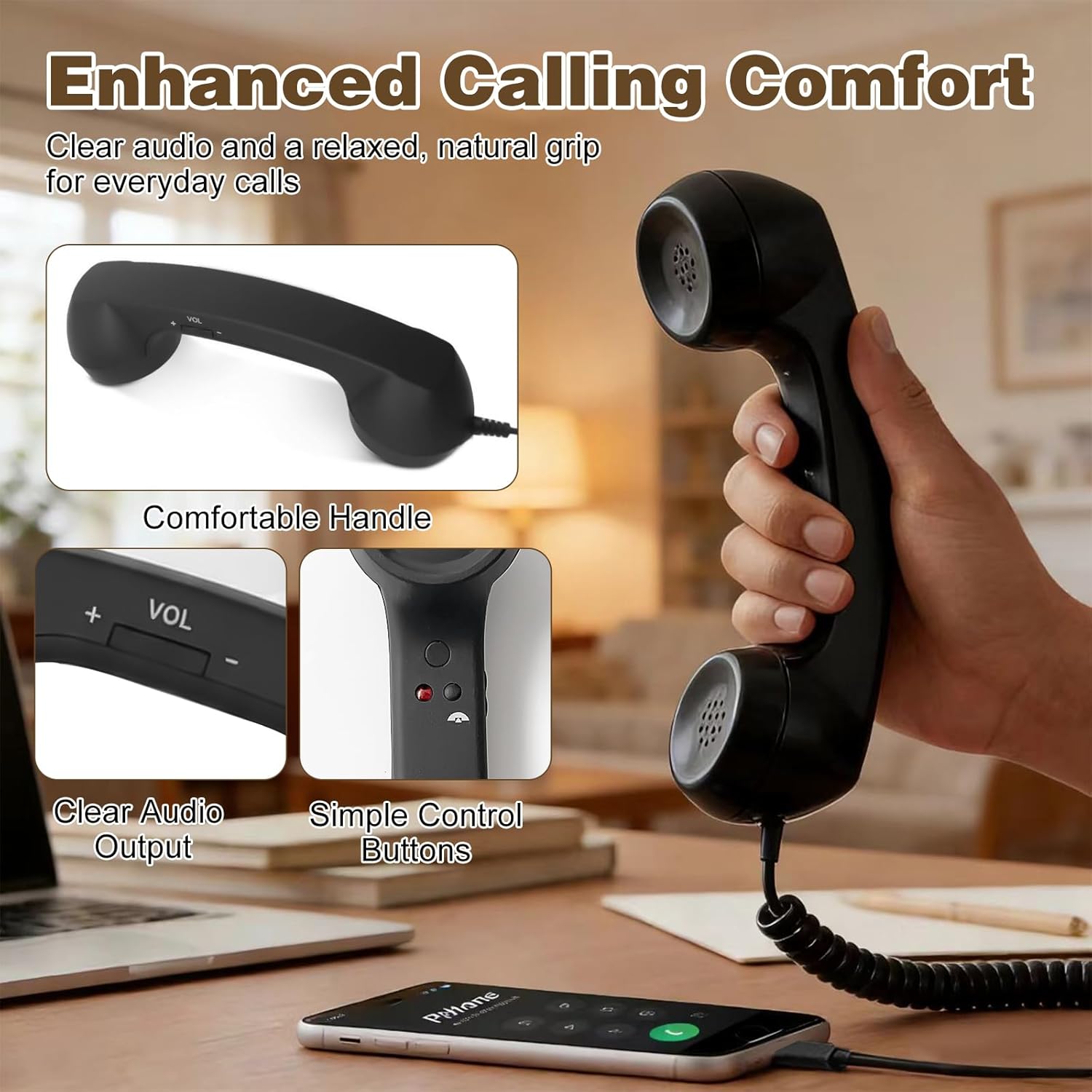 Retro Handset for Mobile Phone - Retro Handset Phone recension och pris