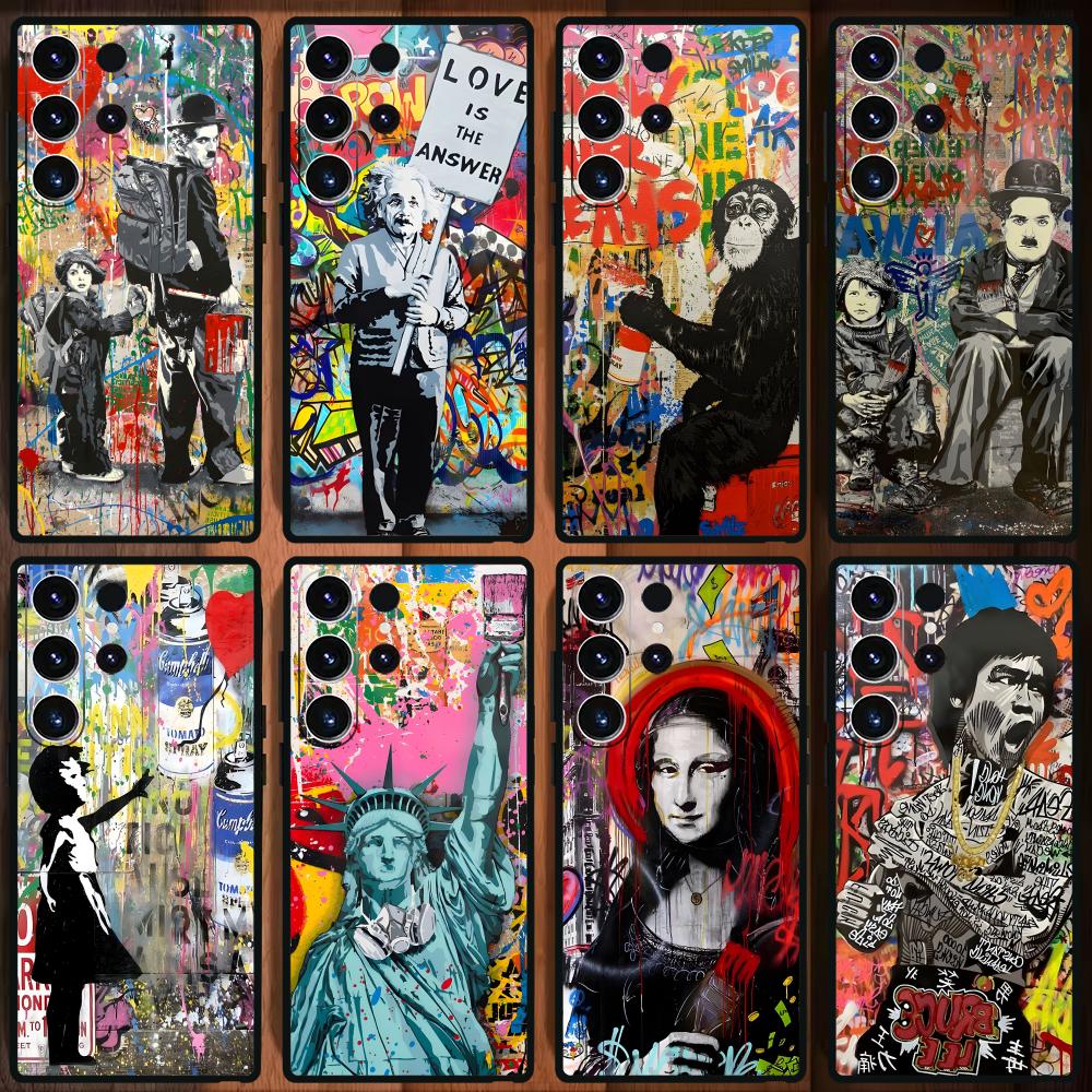 Banksy Graffiti Art  Phone Cas - Samsung Galaxy S24 recension och pris