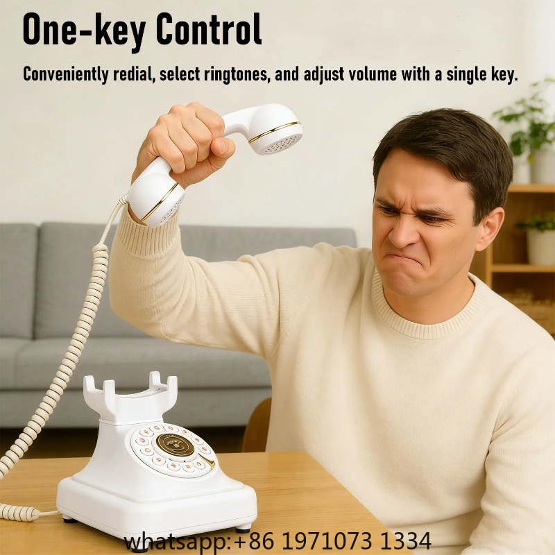 【New】Retro Bluetooth Landline  - Retro Handset Phone recension och pris
