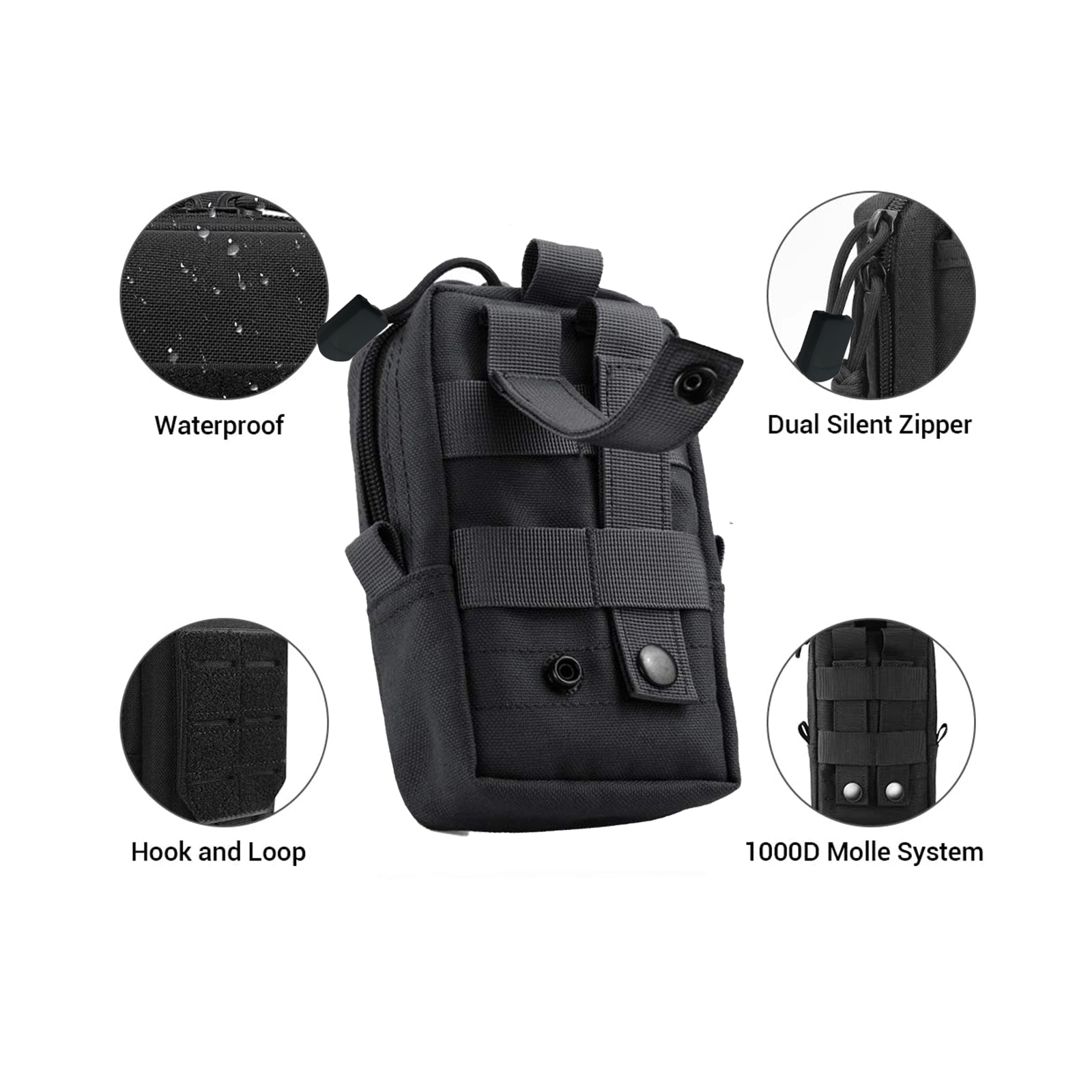 Tactical Molle Pouch Waist Bag - Phone Accessories Organizer recension och pris