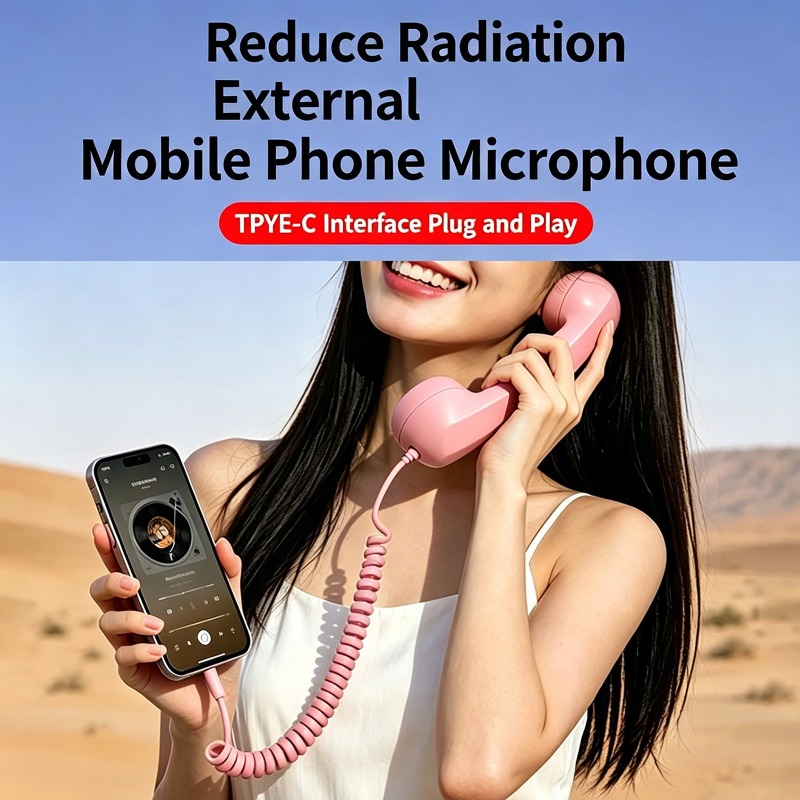 3.5 mm / Type-C Retro Mobile P - Retro Handset Phone recension och pris