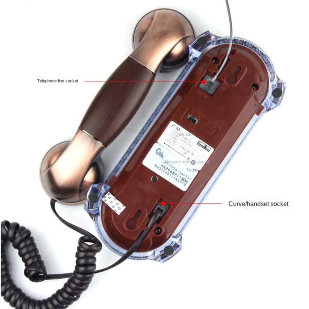 NEW Wall Mounted Wired Telepho - Retro Handset Phone recension och pris